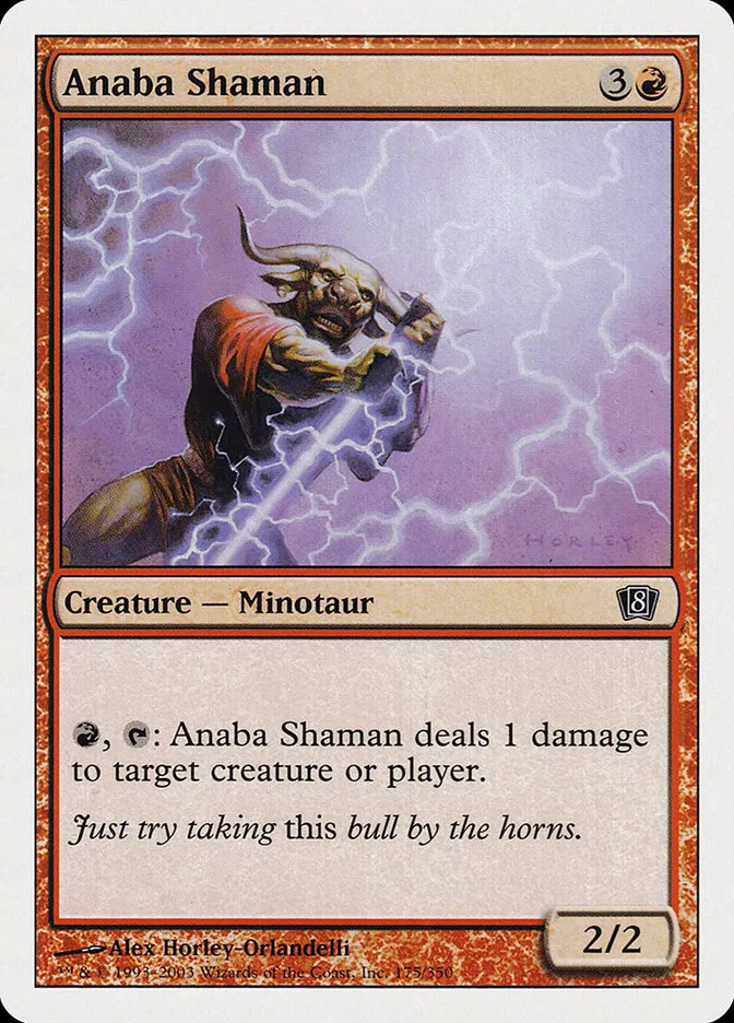 2003 Eighth Edition Anaba Shaman common #175 common card image