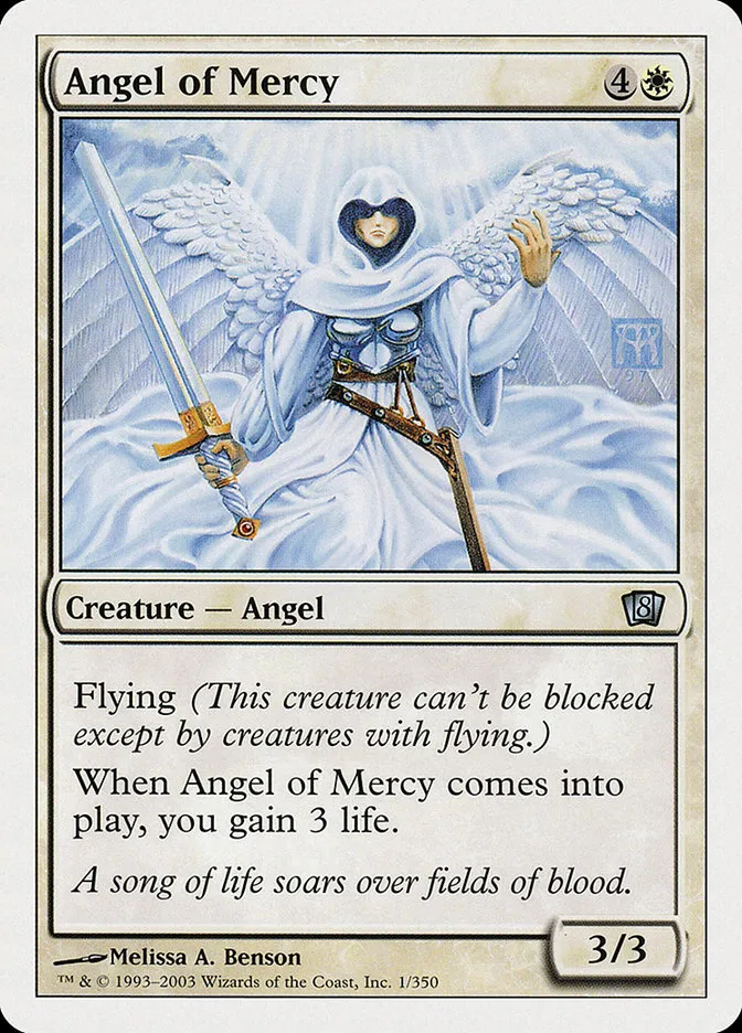 2003 Eighth Edition Angel of Mercy uncommon #1 uncommon card image