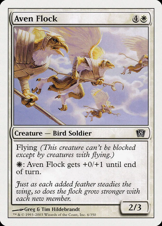 2003 Eighth Edition Aven Flock common #6 common card image