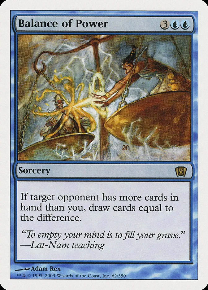 2003 Eighth Edition Balance of Power #62 rare card image
