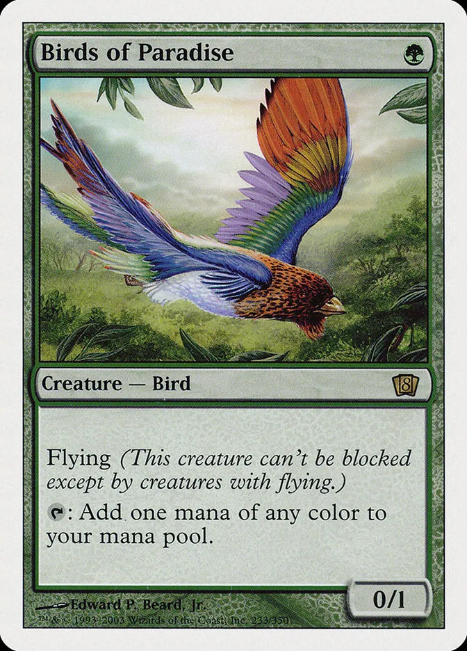 2003 Eighth Edition Birds of Paradise #233 rare card image
