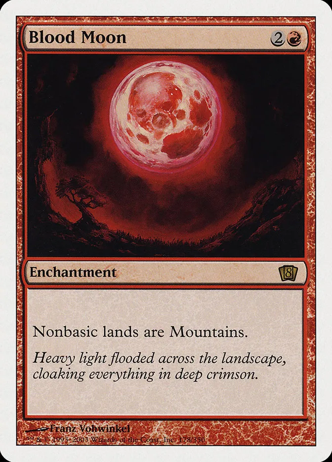 2003 Eighth Edition Blood Moon rare #178 rare card image