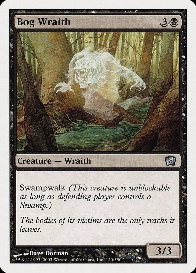 2003 Eighth Edition Bog Wraith uncommon #120 uncommon card image