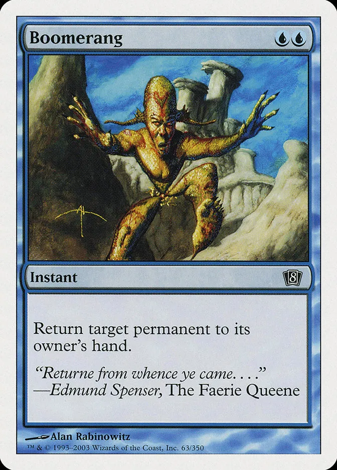 2003 Eighth Edition Boomerang common #63 common card image