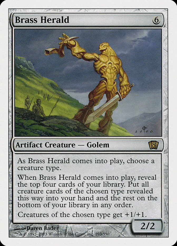 2003 Eighth Edition Brass Herald rare #293 rare card image