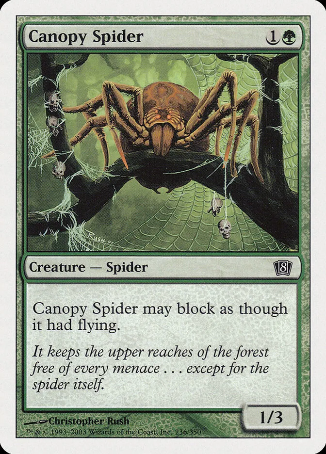 2003 Eighth Edition Canopy Spider common #236 common card image
