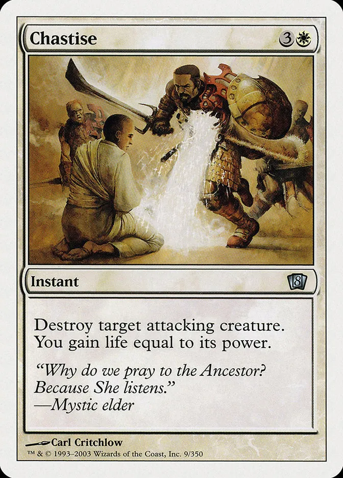 2003 Eighth Edition Chastise uncommon #9 uncommon card image