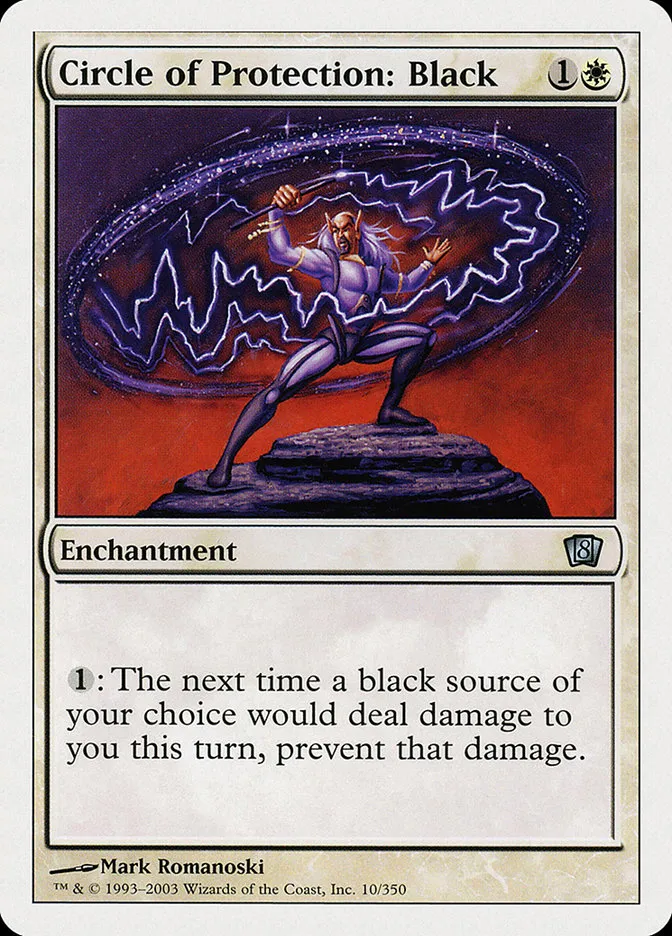 2003 Eighth Edition Circle of Protection: Black uncommon #10 uncommon card image