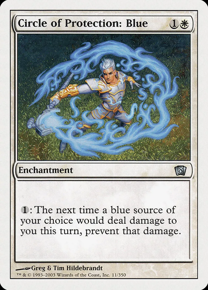 2003 Eighth Edition Circle of Protection: Blue #11 uncommon card image