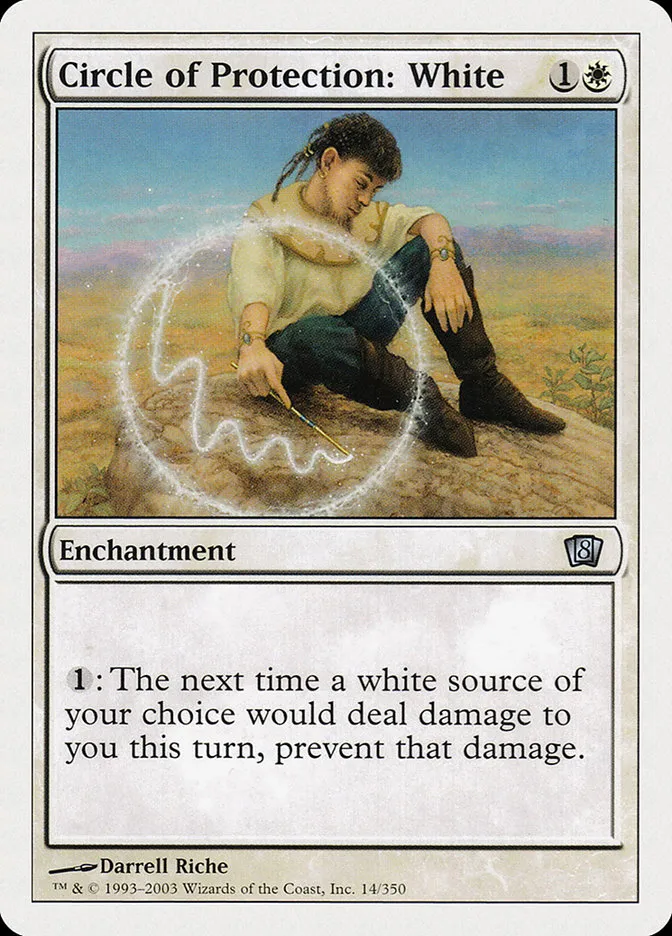 2003 Eighth Edition Circle of Protection: White #14 uncommon card image