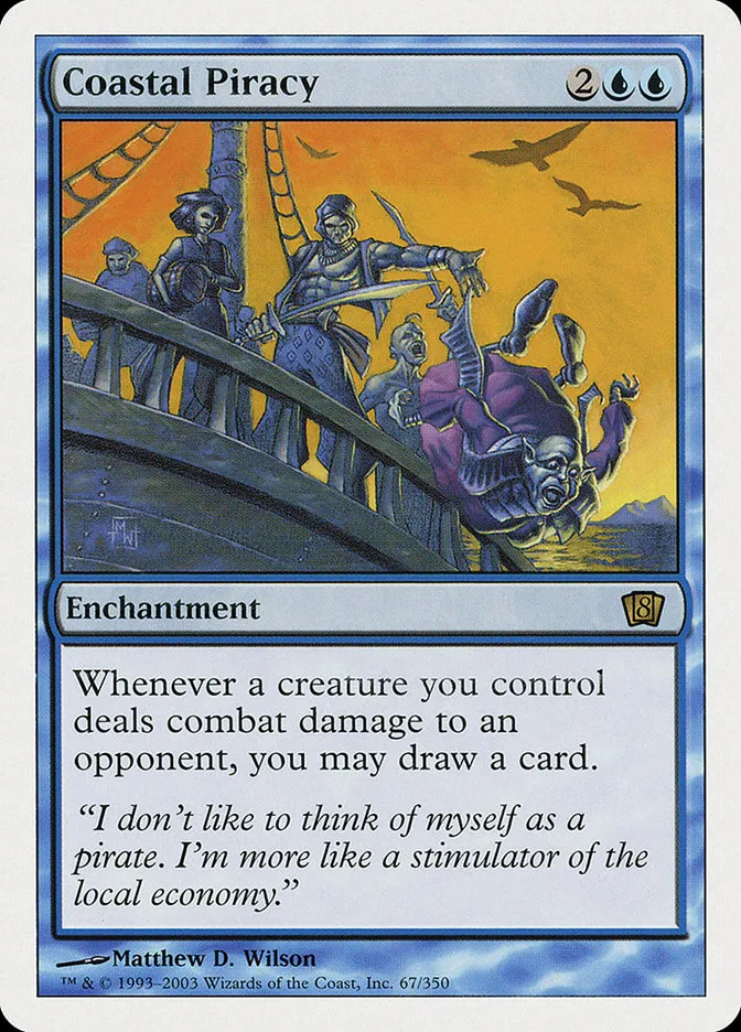 2003 Eighth Edition Coastal Piracy rare #67 rare card image