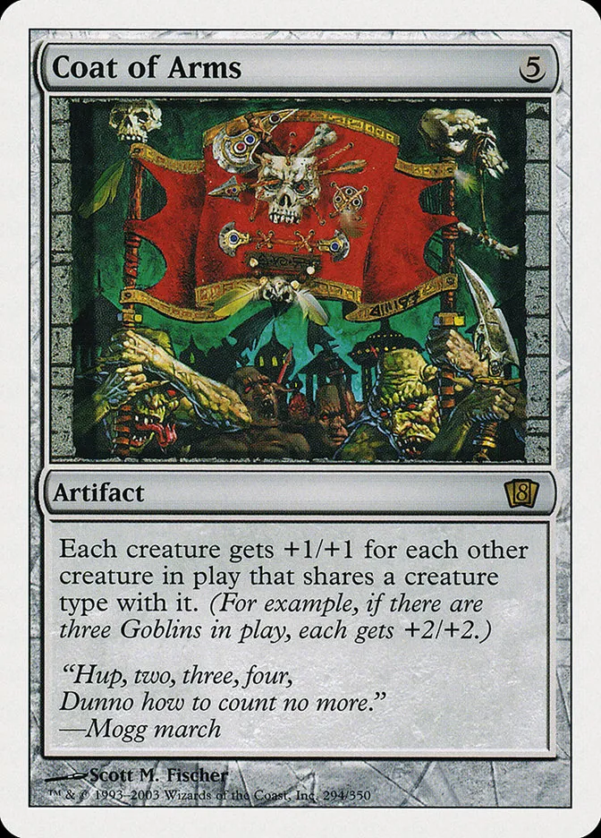 2003 Eighth Edition Coat of Arms #294 rare card image