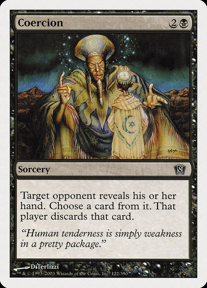 2003 Eighth Edition Coercion common #122 common card image