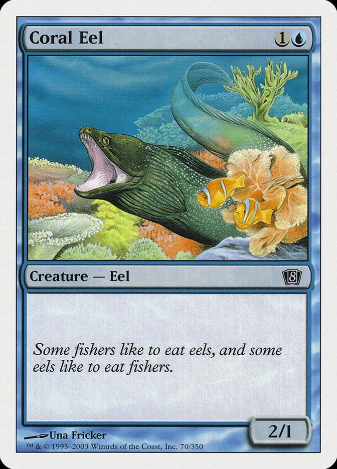 2003 Eighth Edition Coral Eel common #70 common card image