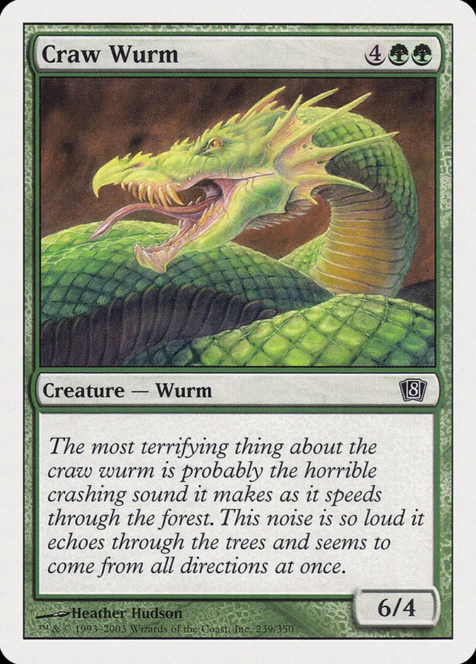 2003 Eighth Edition Craw Wurm common #239 common card image