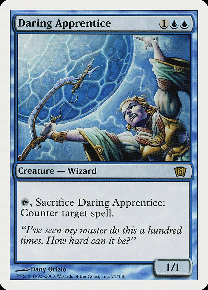 2003 Eighth Edition Daring Apprentice rare #73 rare card image
