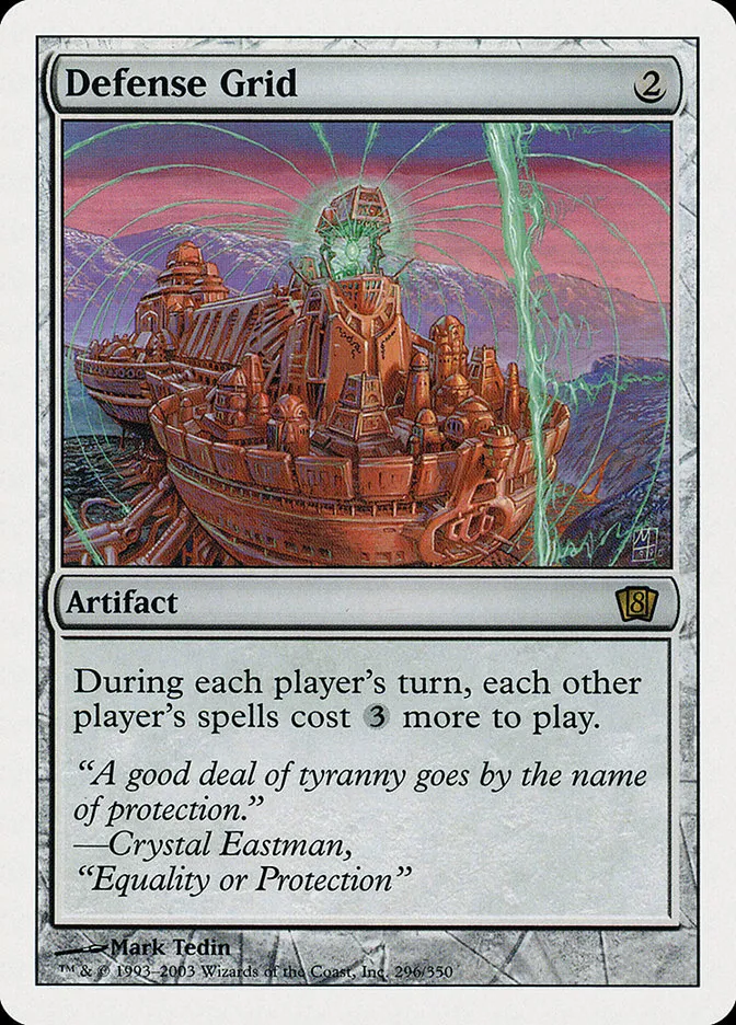 2003 Eighth Edition Defense Grid rare #296 rare card image
