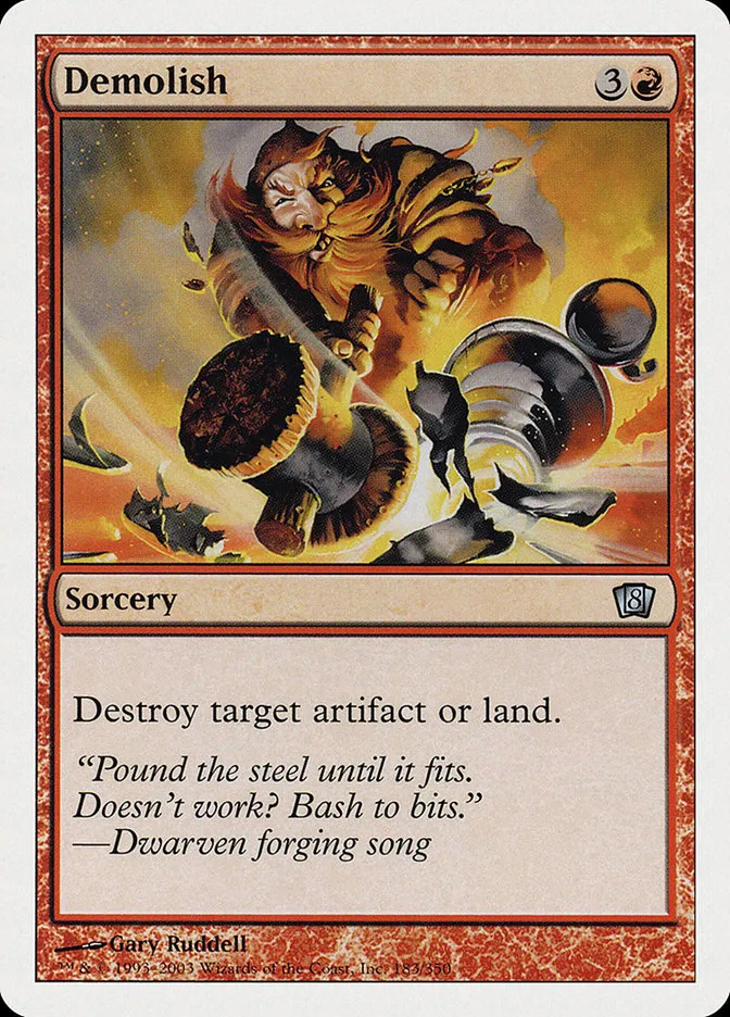 2003 Eighth Edition Demolish uncommon #183 uncommon card image