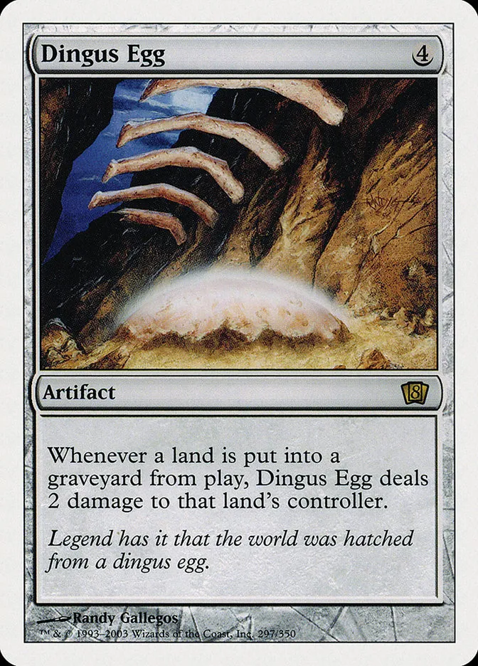 2003 Eighth Edition Dingus Egg rare #297 rare card image