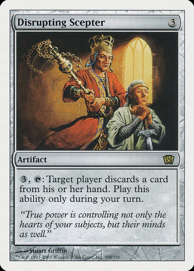 2003 Eighth Edition Disrupting Scepter rare #298 rare card image