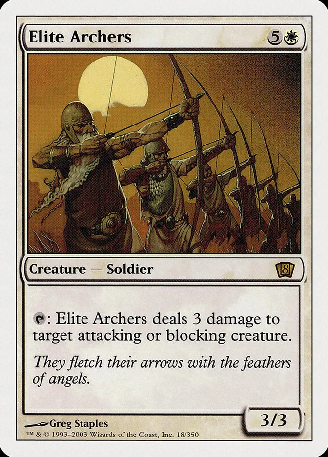 2003 Eighth Edition Elite Archers rare #18 rare card image