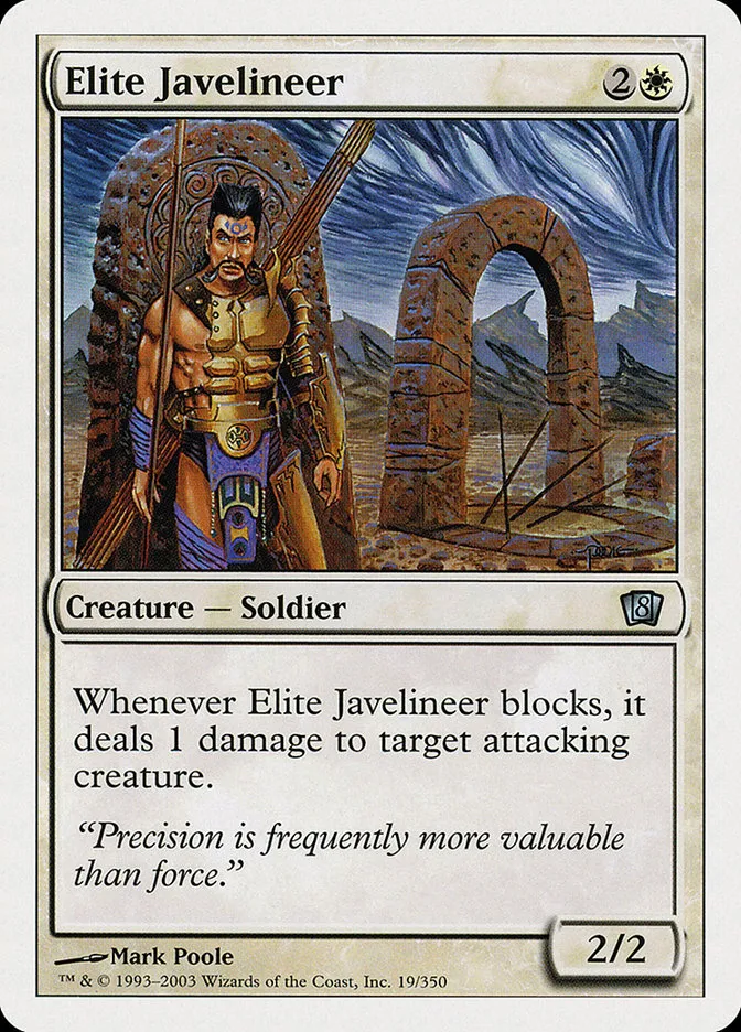 2003 Eighth Edition Elite Javelineer uncommon #19 uncommon card image