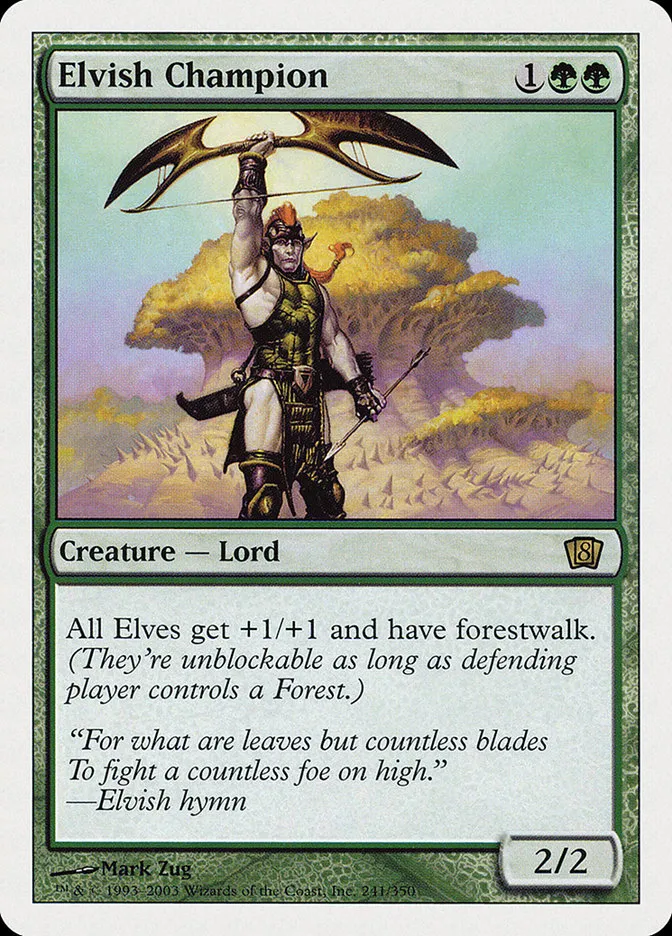 2003 Eighth Edition Elvish Champion rare #241 rare card image