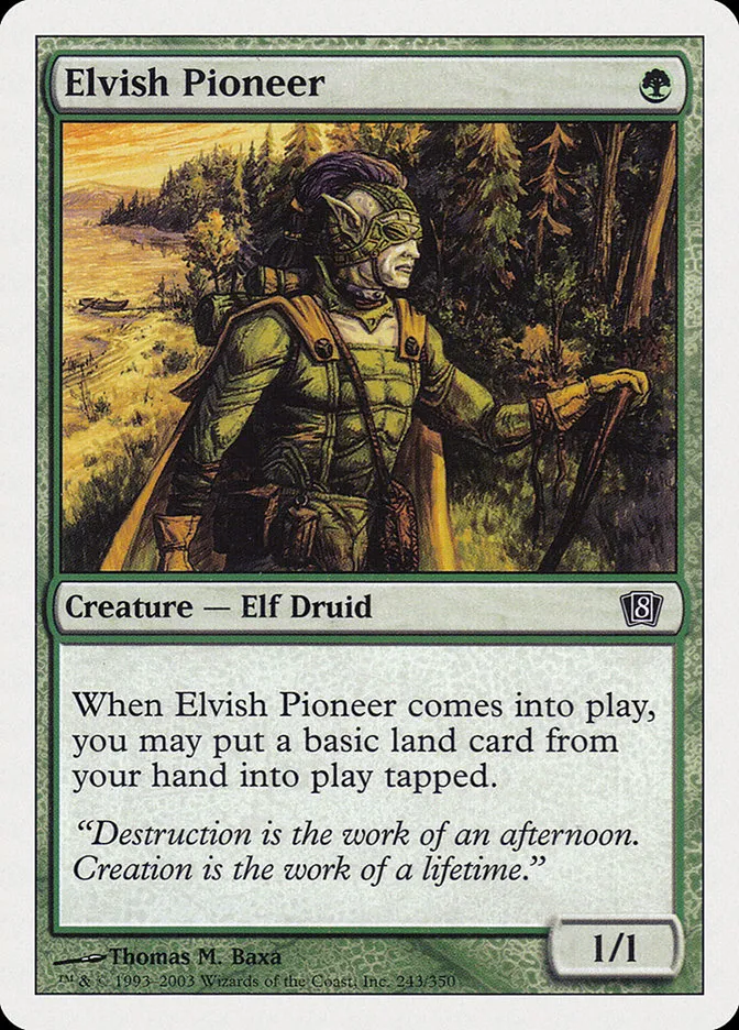 2003 Eighth Edition Elvish Pioneer common #243 common card image