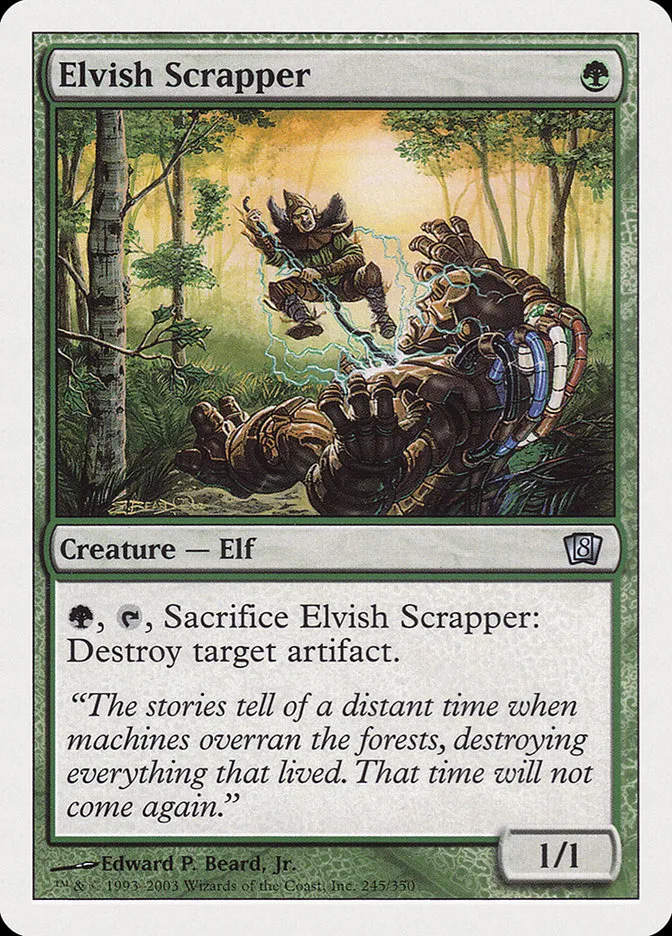 2003 Eighth Edition Elvish Scrapper uncommon #245 uncommon card image