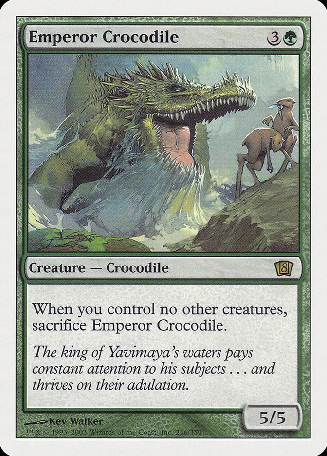 2003 Eighth Edition Emperor Crocodile rare #246 rare card image