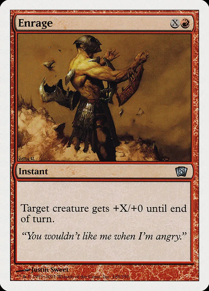 2003 Eighth Edition Enrage uncommon #185 uncommon card image