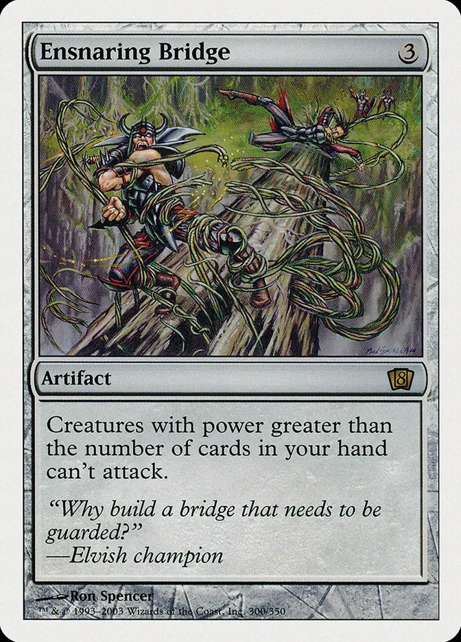 2003 Eighth Edition Ensnaring Bridge rare #300 rare card image