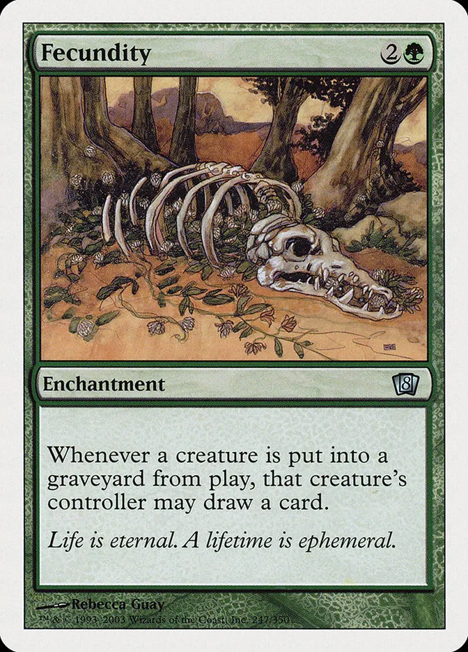 2003 Eighth Edition Fecundity uncommon #247 uncommon card image