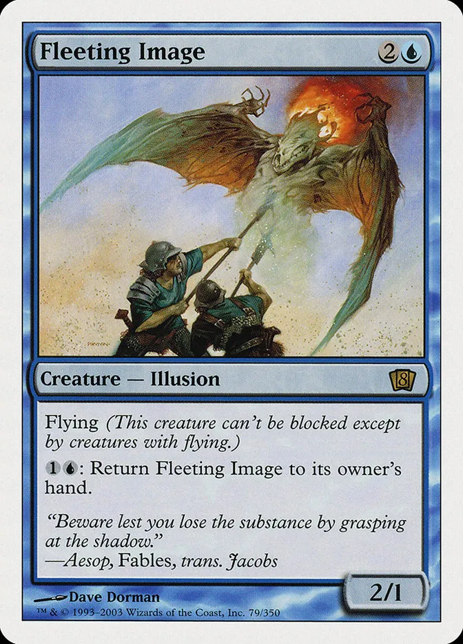 2003 Eighth Edition Fleeting Image rare #79 rare card image