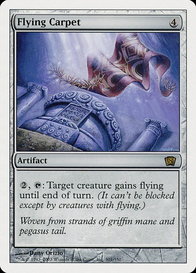 2003 Eighth Edition Flying Carpet rare #301 rare card image