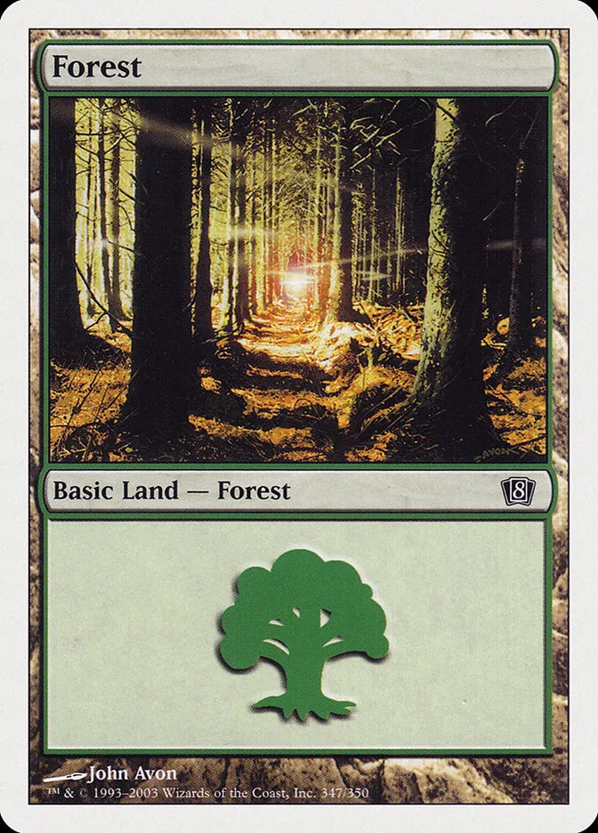 2003 Eighth Edition Forest common #347 common card image