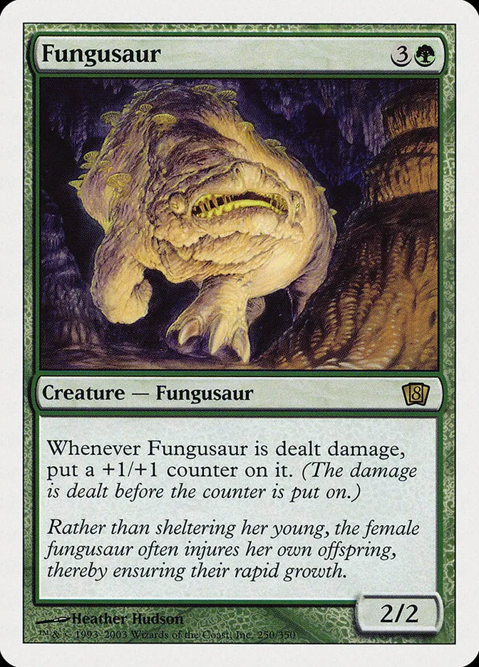 2003 Eighth Edition Fungusaur rare #250 rare card image