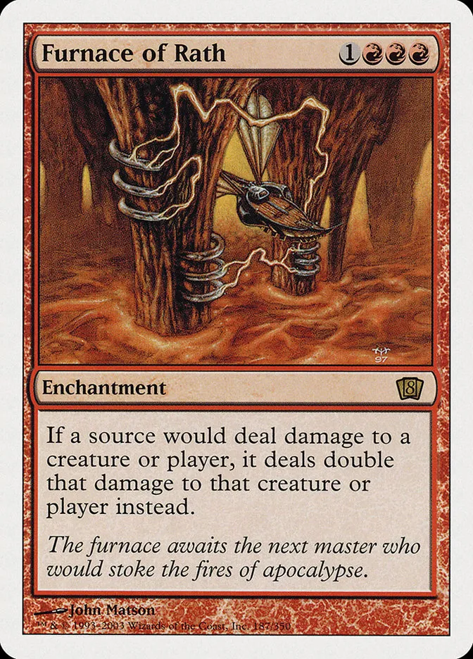 2003 Eighth Edition Furnace of Rath #187 rare card image