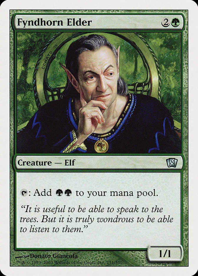 2003 Eighth Edition Fyndhorn Elder uncommon #251 uncommon card image
