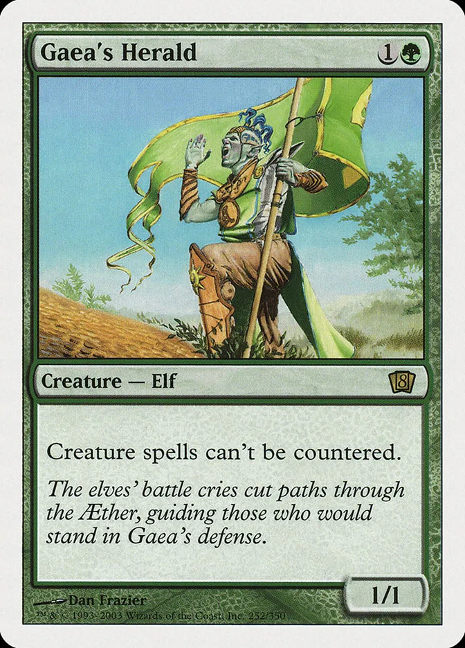 2003 Eighth Edition Gaea's Herald rare #252 rare card image