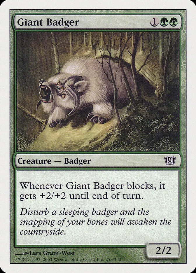 2003 Eighth Edition Giant Badger common #253 common card image