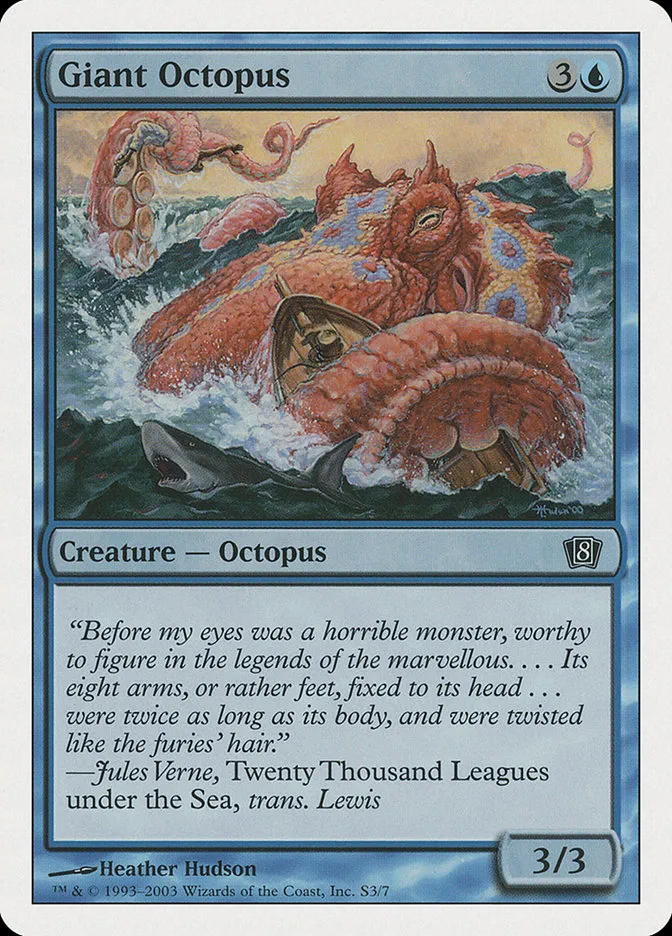 2003 Eighth Edition Giant Octopus common #S3 common card image