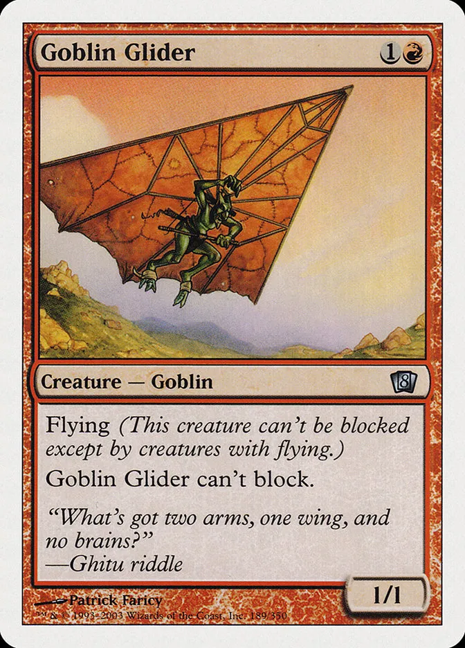 2003 Eighth Edition Goblin Glider uncommon #189 uncommon card image