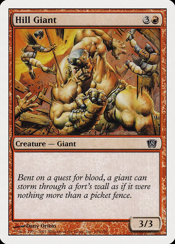 2003 Eighth Edition Hill Giant common #194 common card image