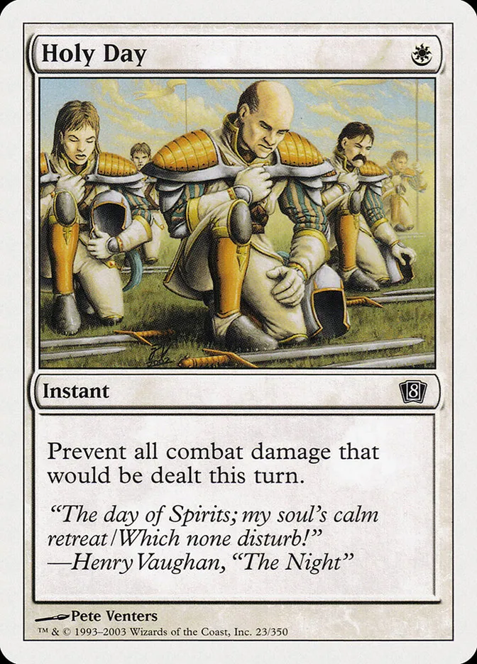 2003 Eighth Edition Holy Day common #23 common card image