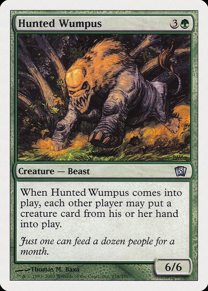 2003 Eighth Edition Hunted Wumpus uncommon #258 uncommon card image