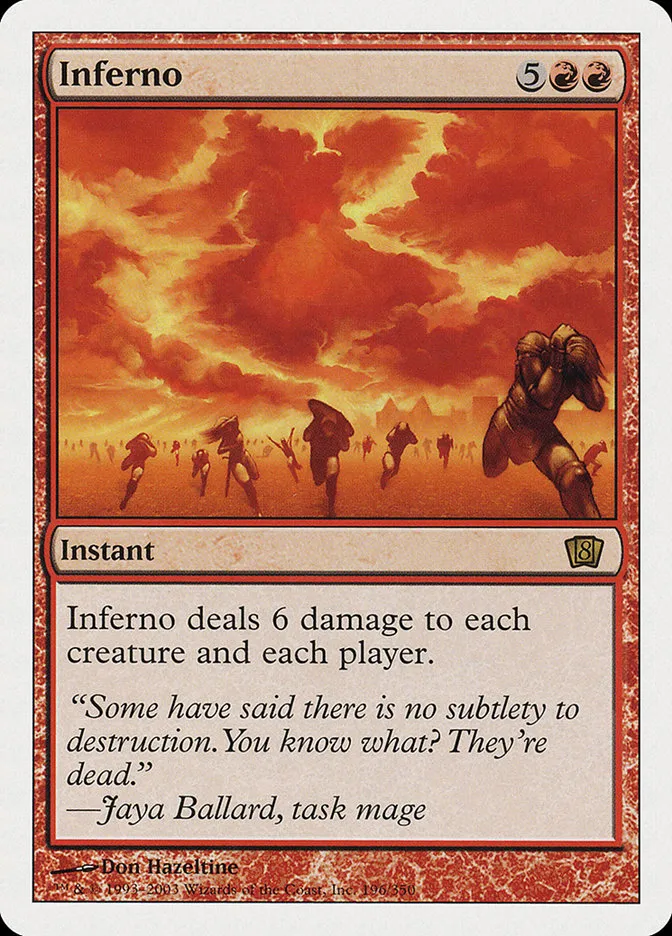 2003 Eighth Edition Inferno rare #196 rare card image