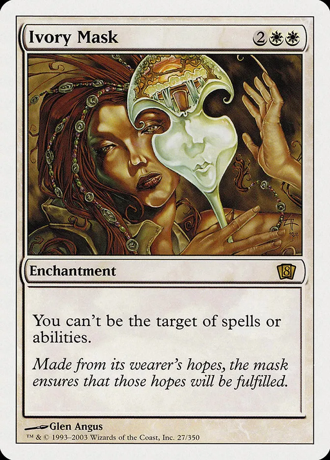 2003 Eighth Edition Ivory Mask rare #27 rare card image
