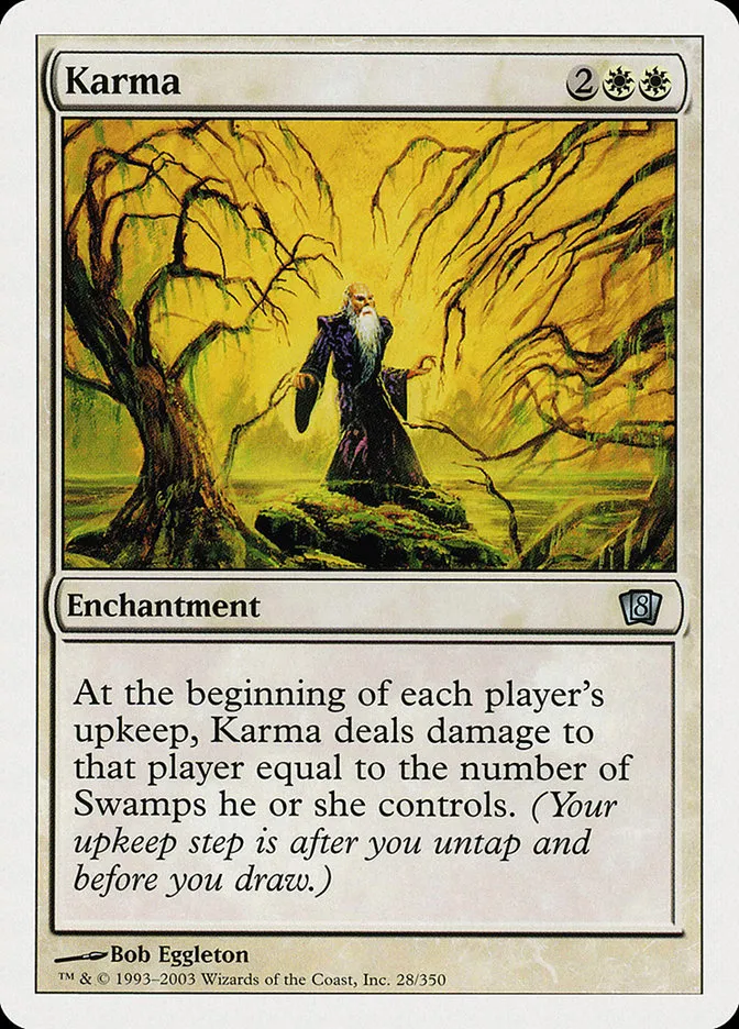 2003 Eighth Edition Karma uncommon #28 uncommon card image