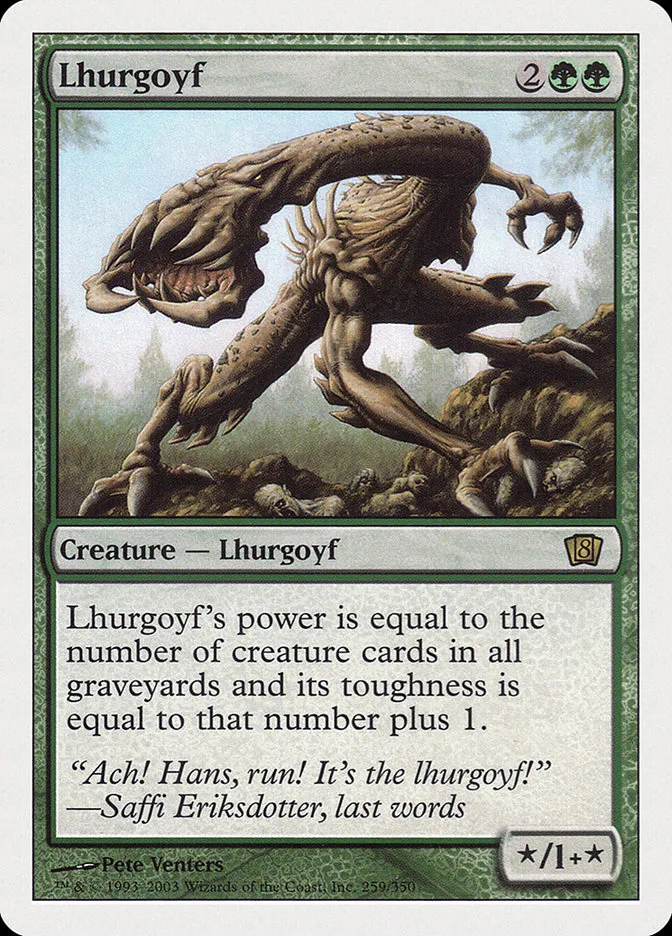 2003 Eighth Edition Lhurgoyf rare #259 rare card image